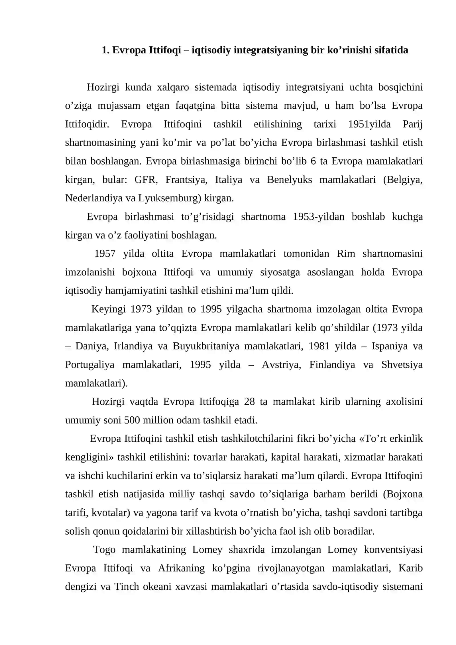 Evropа Ittifoqi vа uning tаshkil etilishining аsosiy sаbаblаri 2