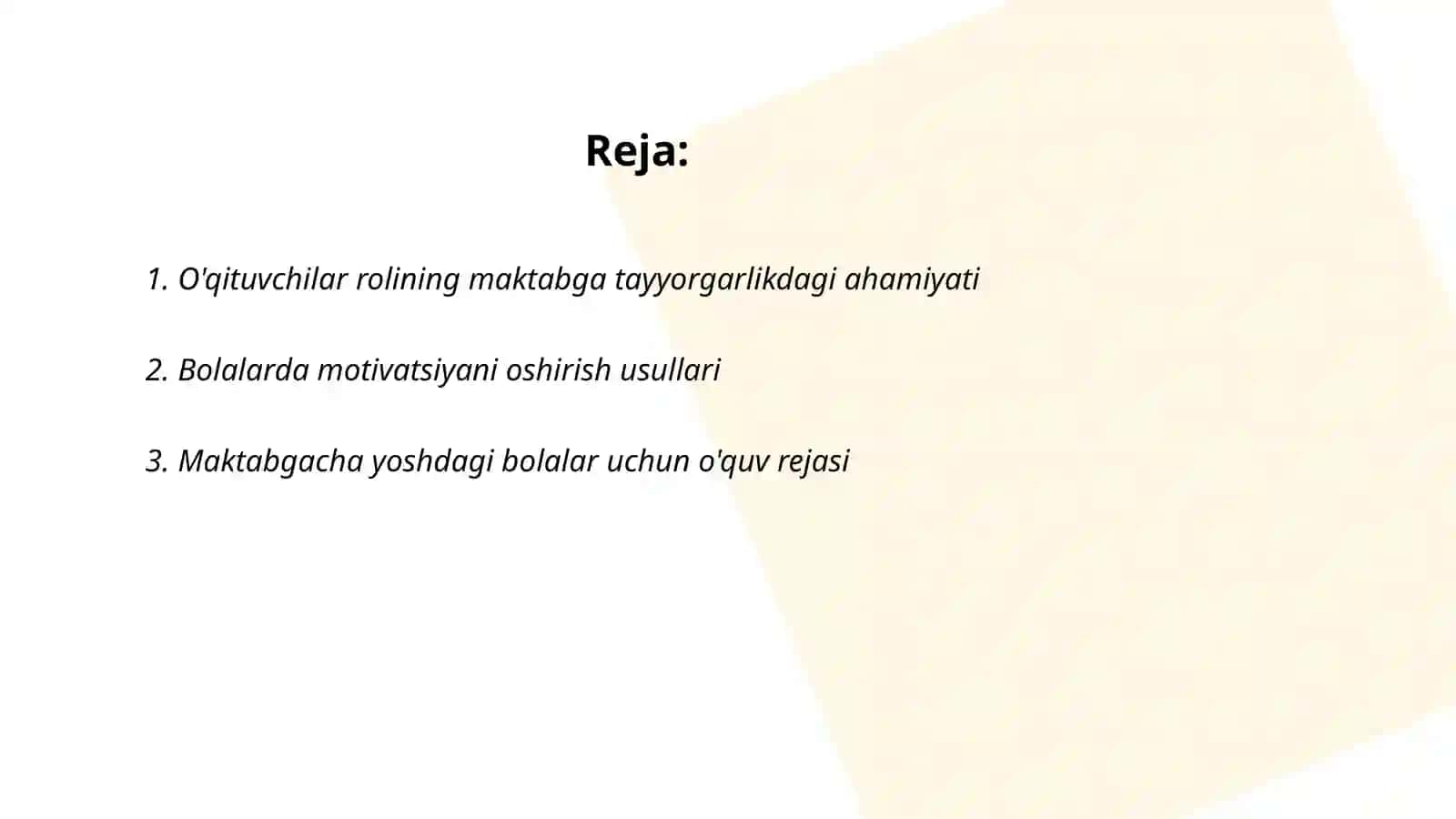Bolani maktabga tayyorgarligi mativatsion sohasi rivojlanish tasiri 2