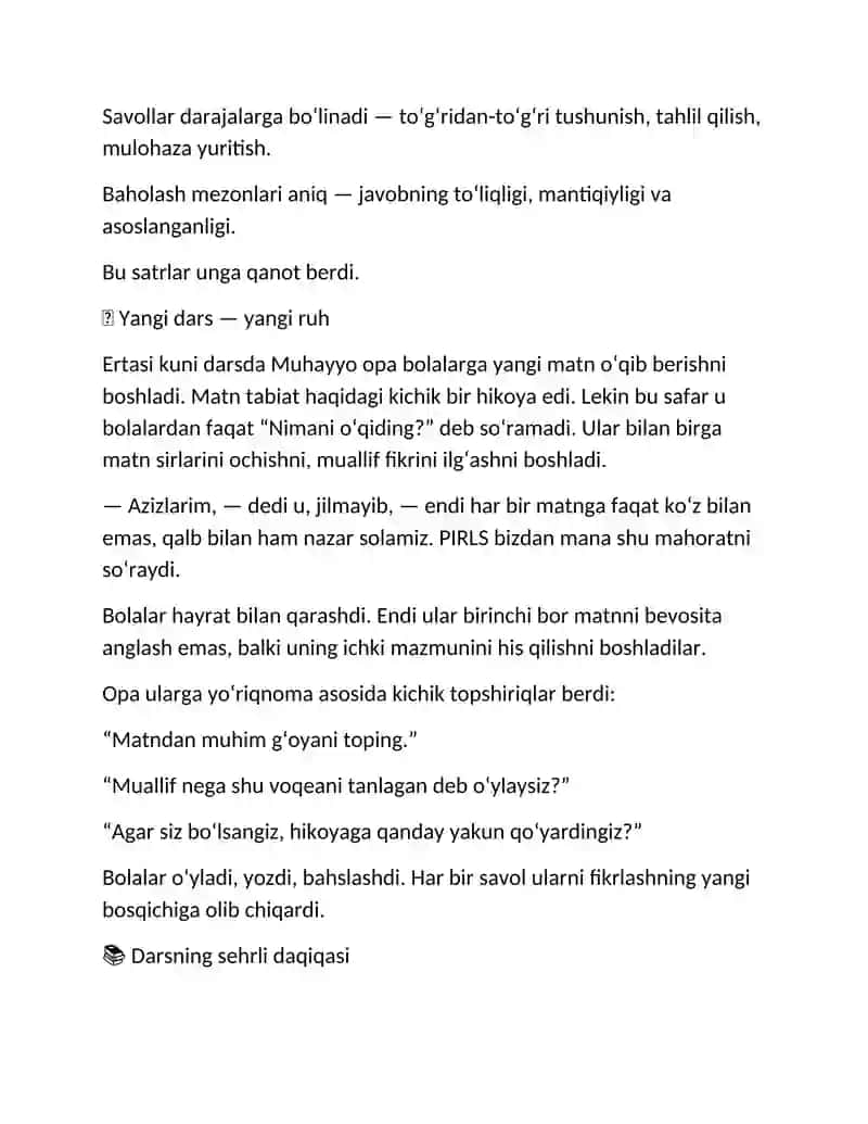 PIRLS tadqiqoti haqida umumiy maʼlumot 2