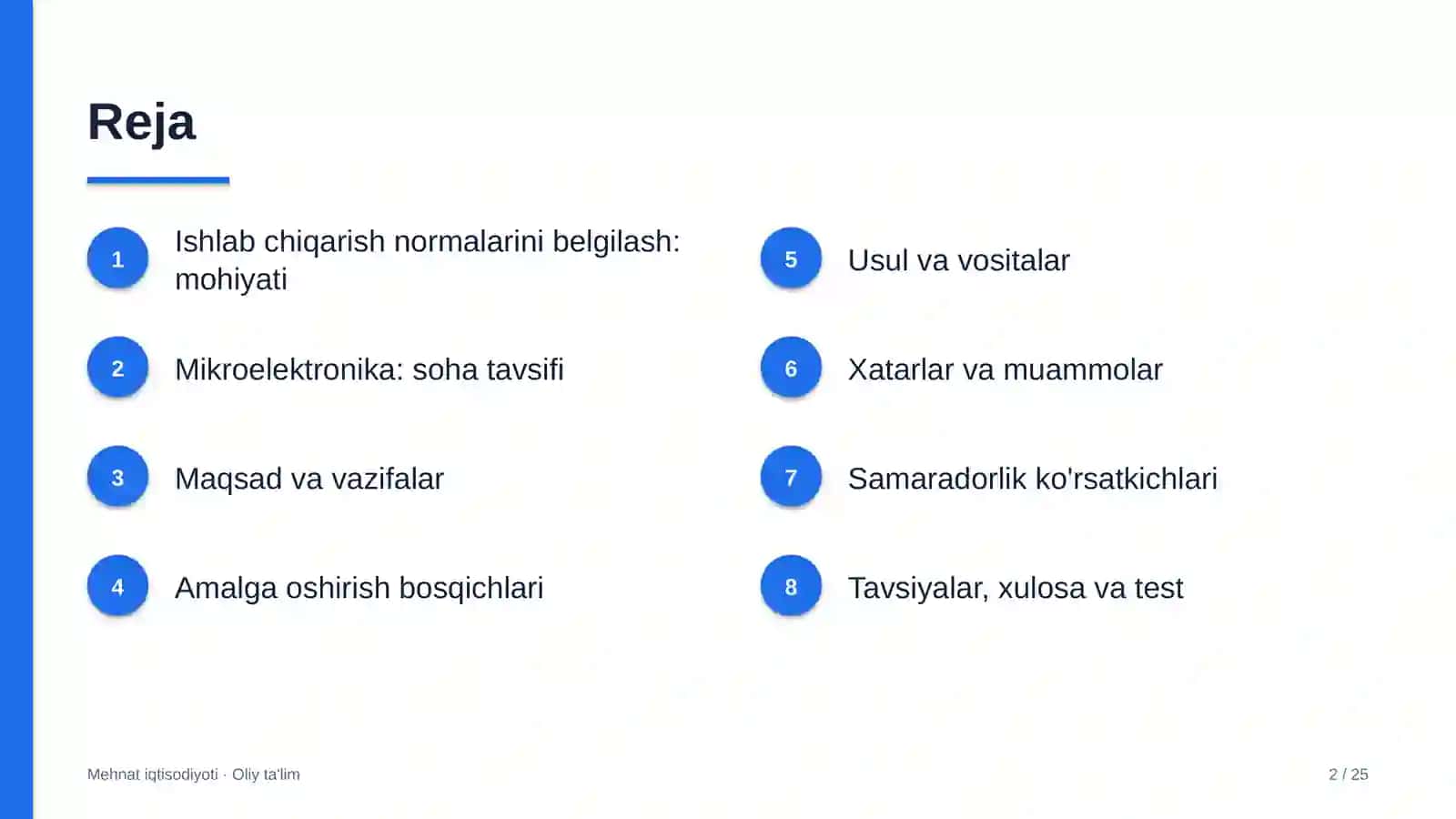 mikroelektronika sohasida ishlab chiqarish normalarini belgilash 4057 2
