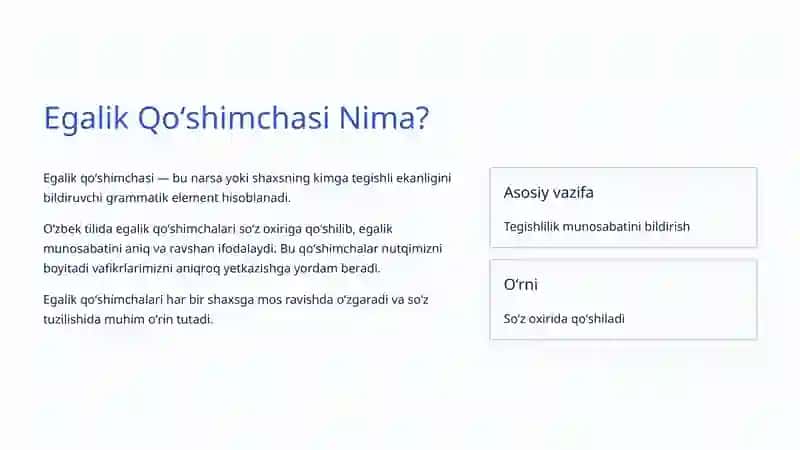 Egalik Qoʻshimchalari 2