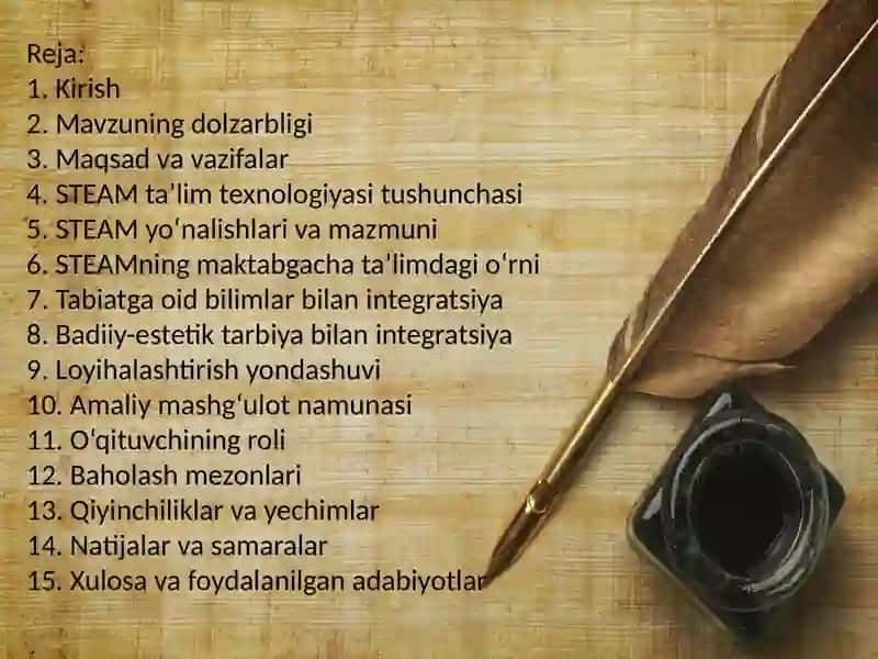 Maktabgacha ta’limda tabiatga oid bilimlar va badiiy-estetik tarbiyaning integratsiyasida STEAM ta’lim texnologiyasidan foydalanish 2