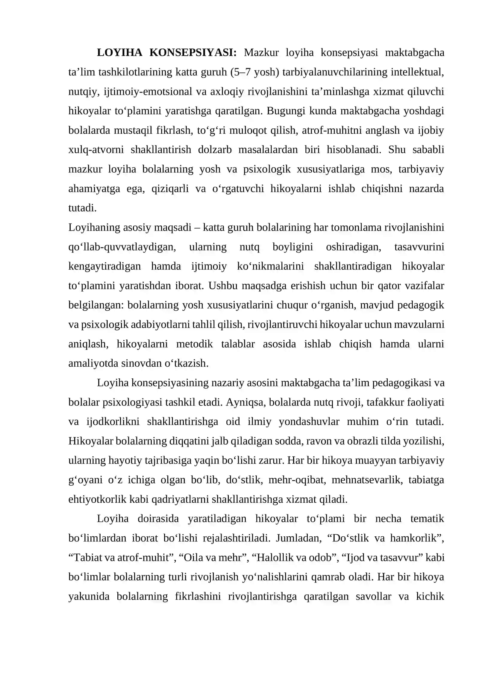 Hikoyalar to'plamini yaratish 2
