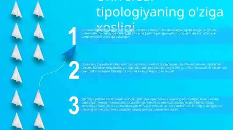 Universal tipologiyaning o'ziga xosligi 2