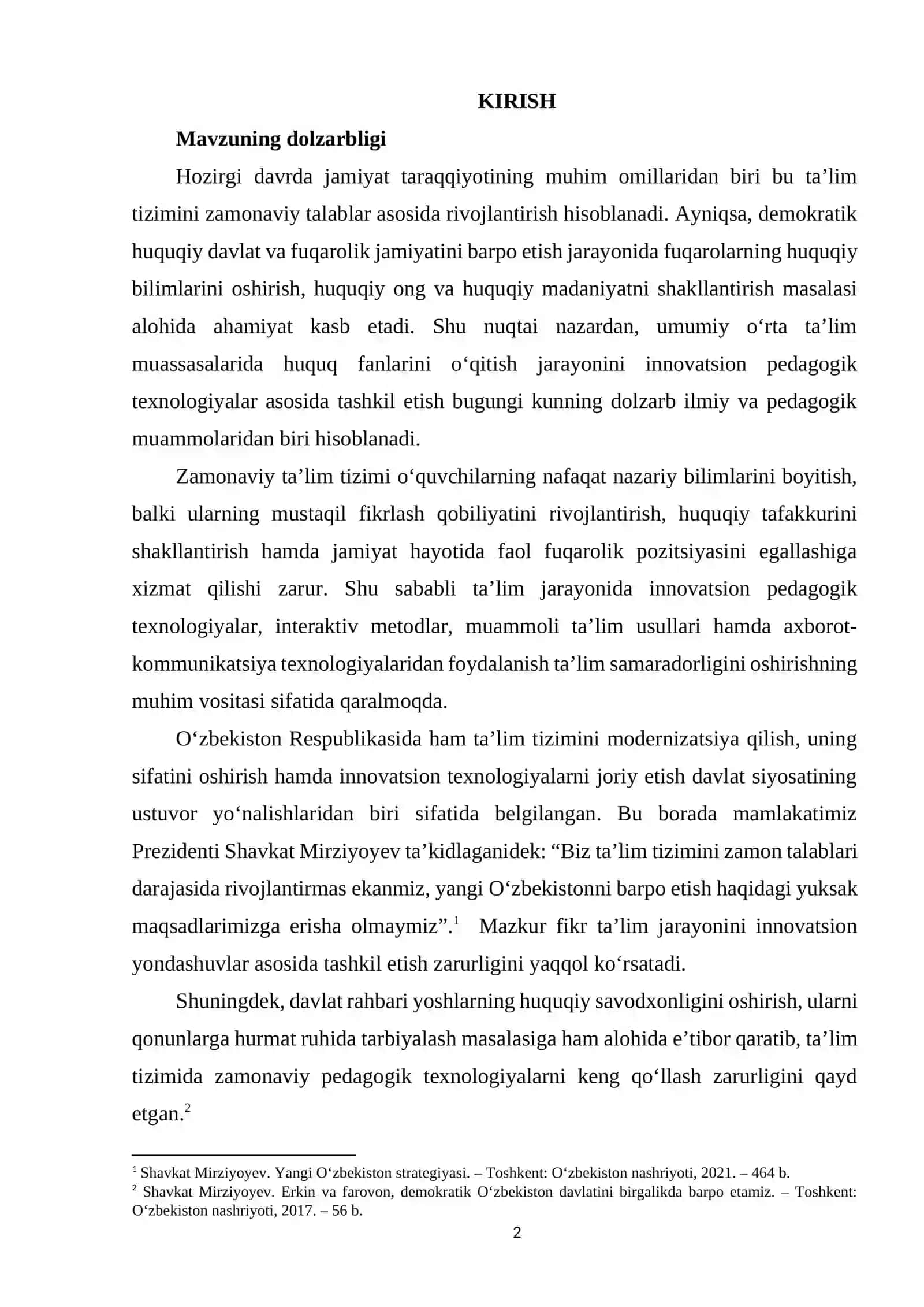 Huquq ta’limini innovatsion texnologiyalar asosida tashkil etish asoslari 2