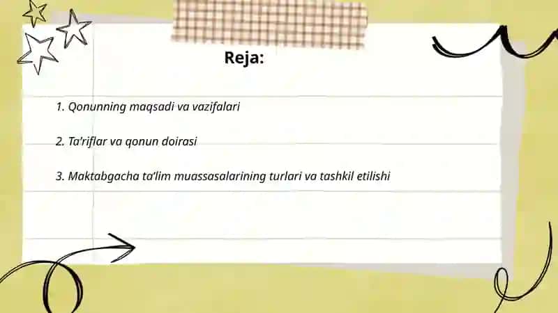 Maktabgacha ta'lim va tarbiya to'g'risidagi qonun 2