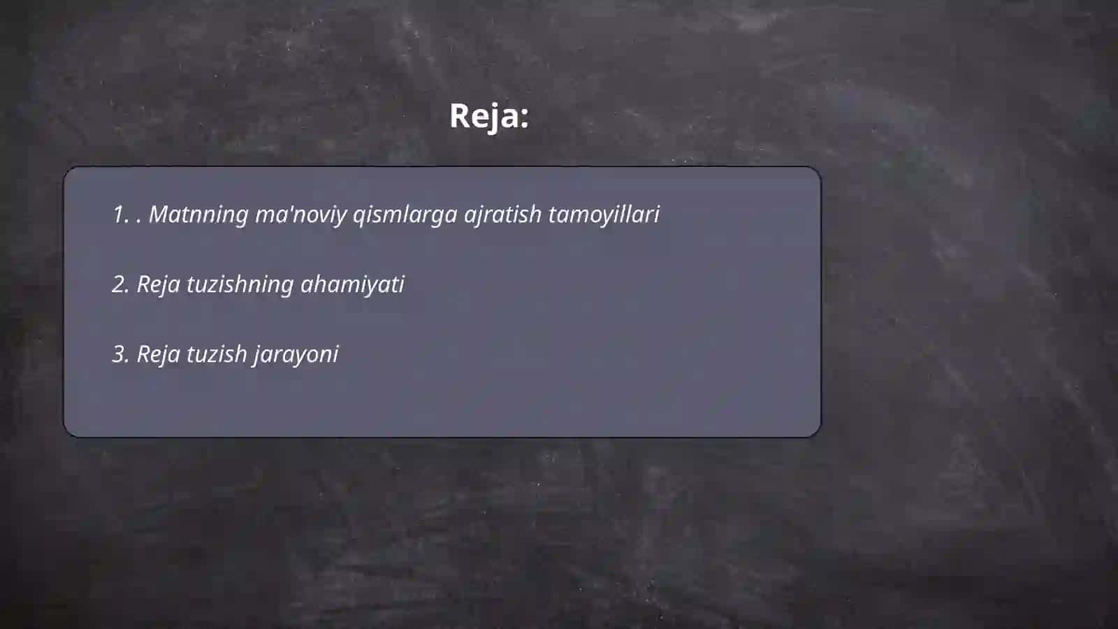 Matnni ma’noviy qismlarga bo‘lish tamoyillari 2