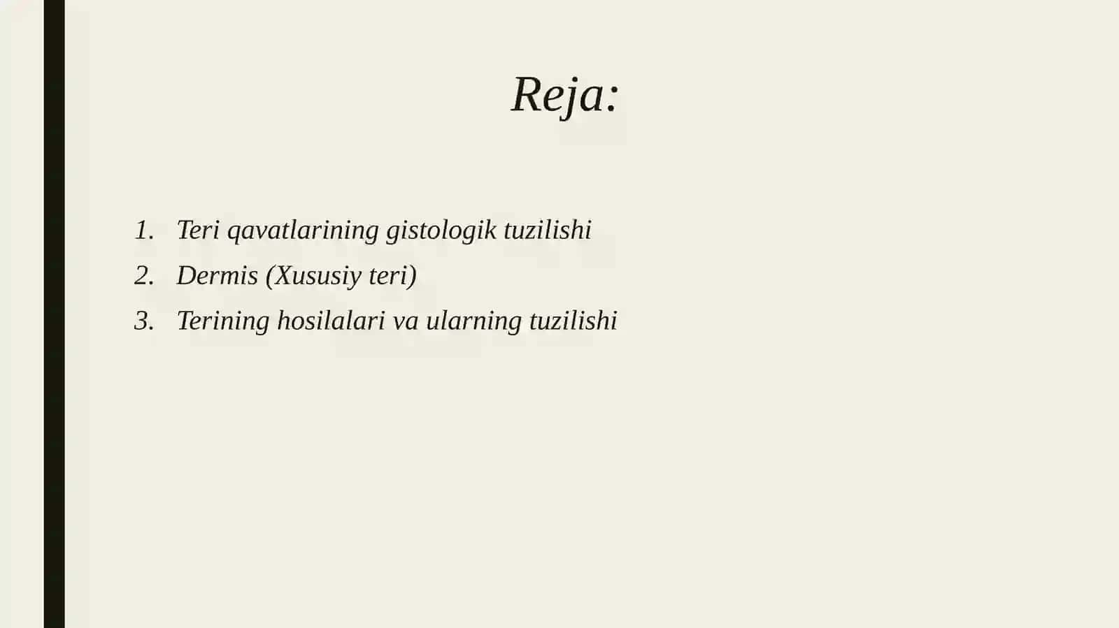 Teri va uning hosilalari gistologik tuzilishi 2