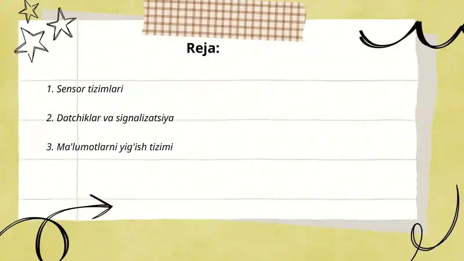 Sensor tizimlari 2