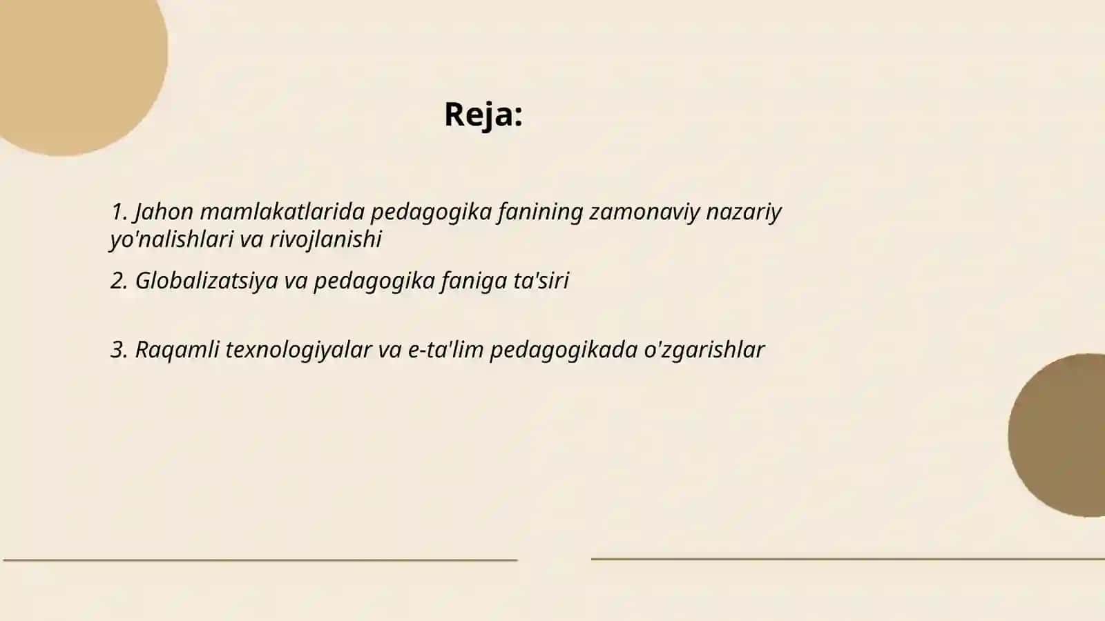 Jahon Mamlakatlari Ta'lim Tizimi Pedagogika Fani Rivoji 2