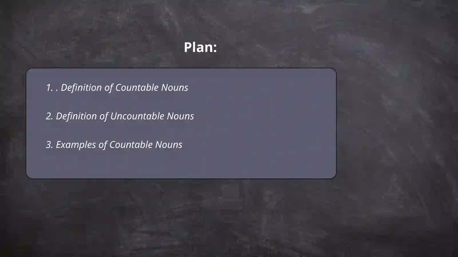 Countable and uncountable 2