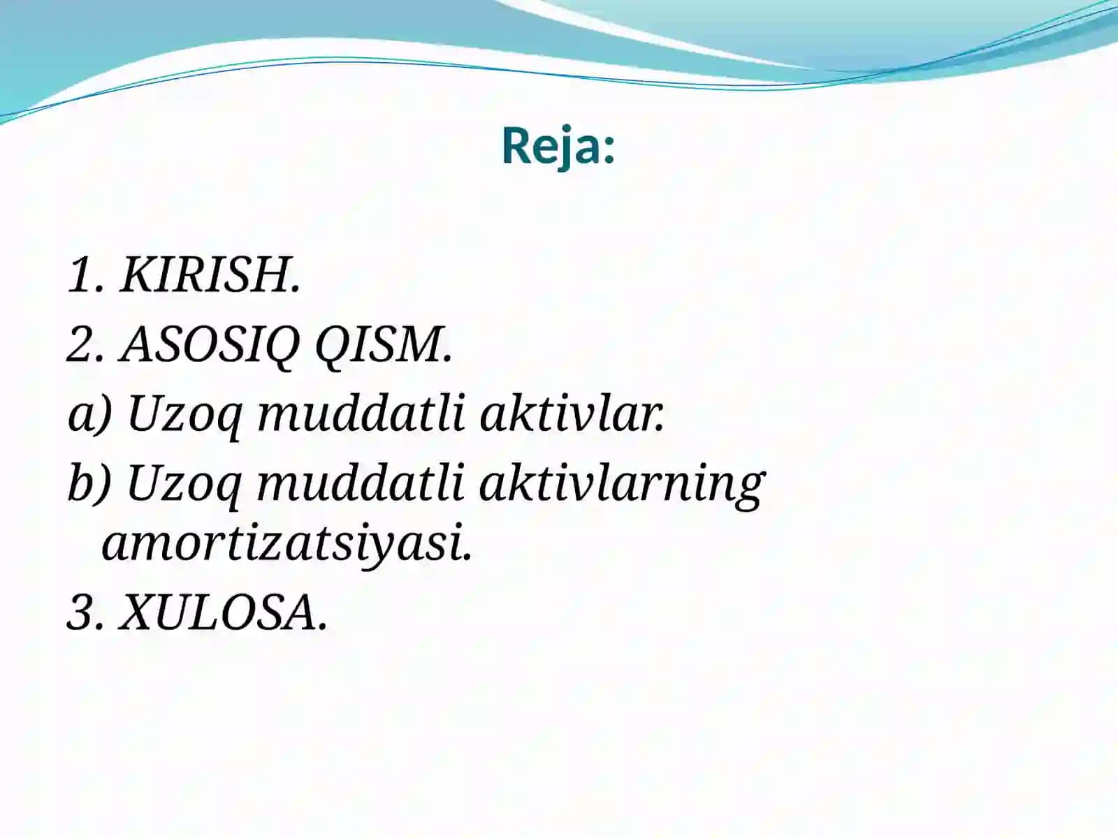 Uzoq muddatlik joriy aktivlar nisbatini taxlil kilish aktivlar tarkibidagi uzgarishlarni korona moilaviy barkarorligini aniklash 2