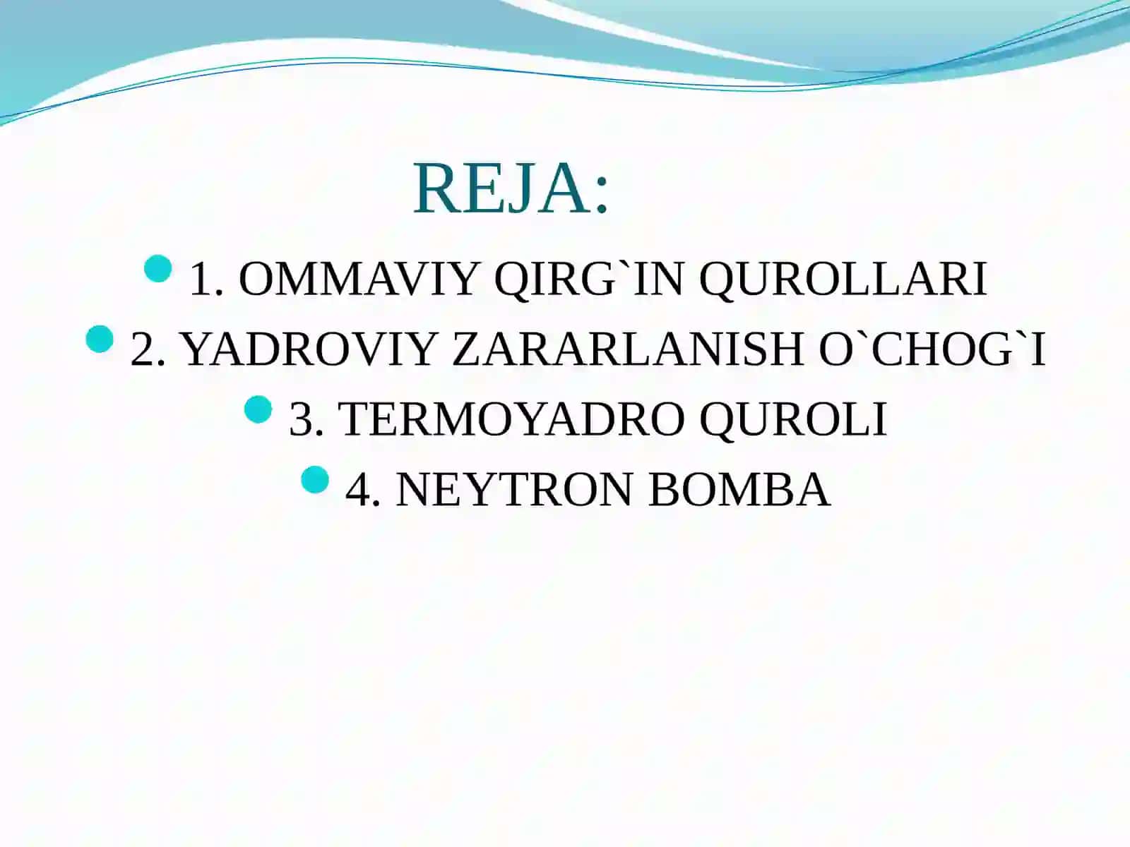 Ommaviy Qirg’in Qurollari 2
