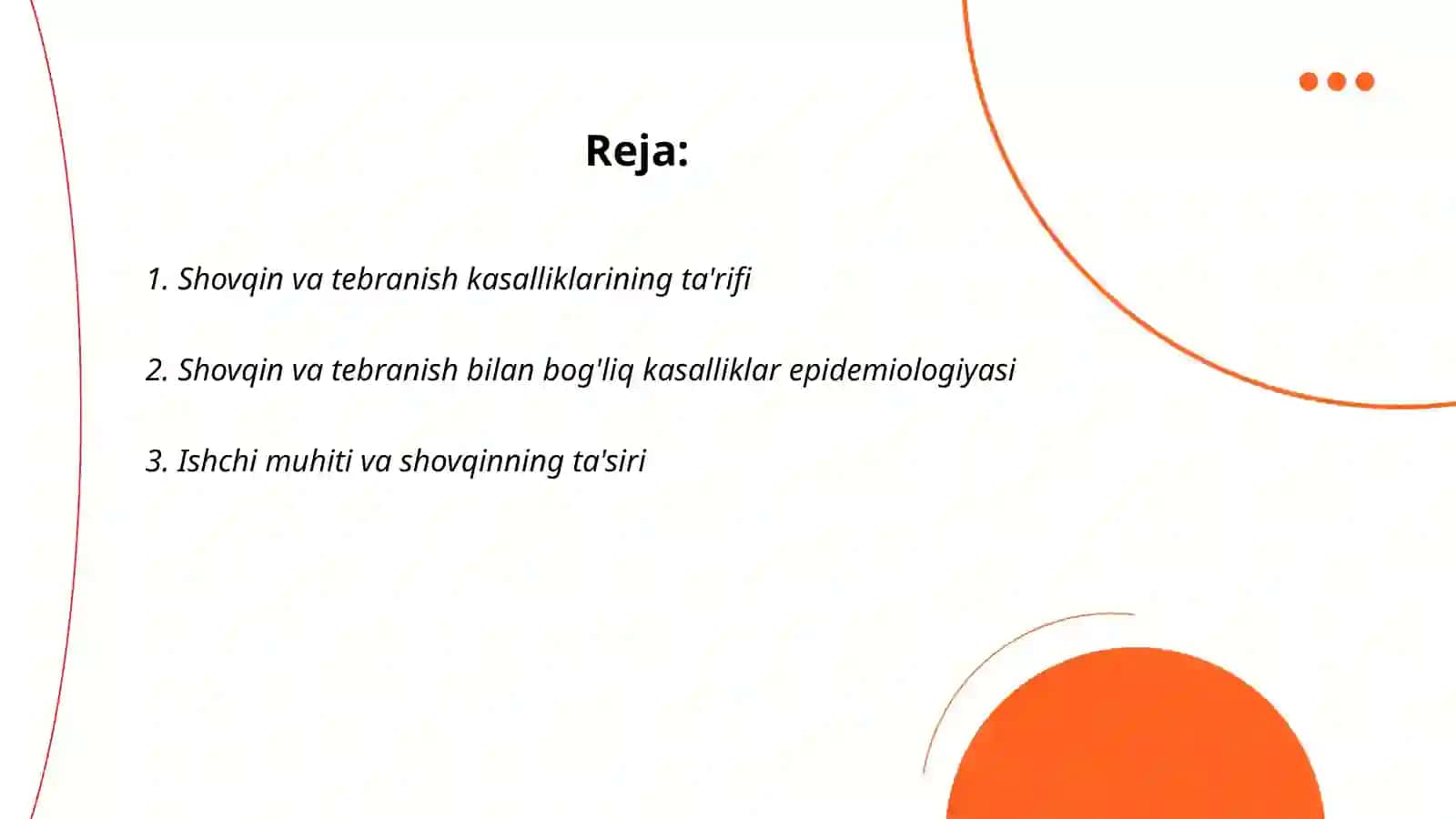 Shovqin va tebranish kasalliklari va kelib chiqishi 2