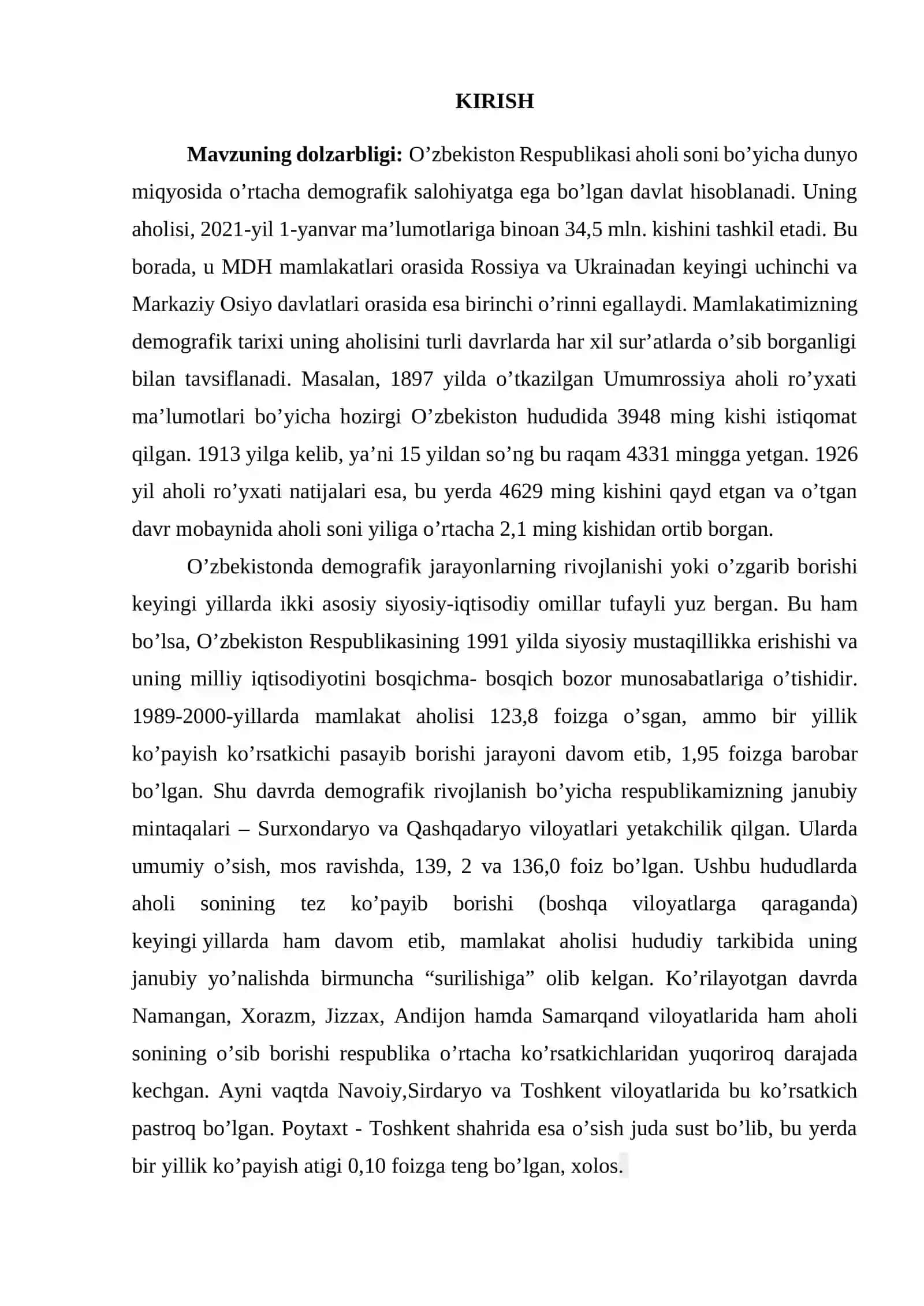 O’ZBEKISTON AHOLISINNG TAKROR BARPO BO’LISHI VA UNING MINTAQAVIY XUSUSIYATLARI 2