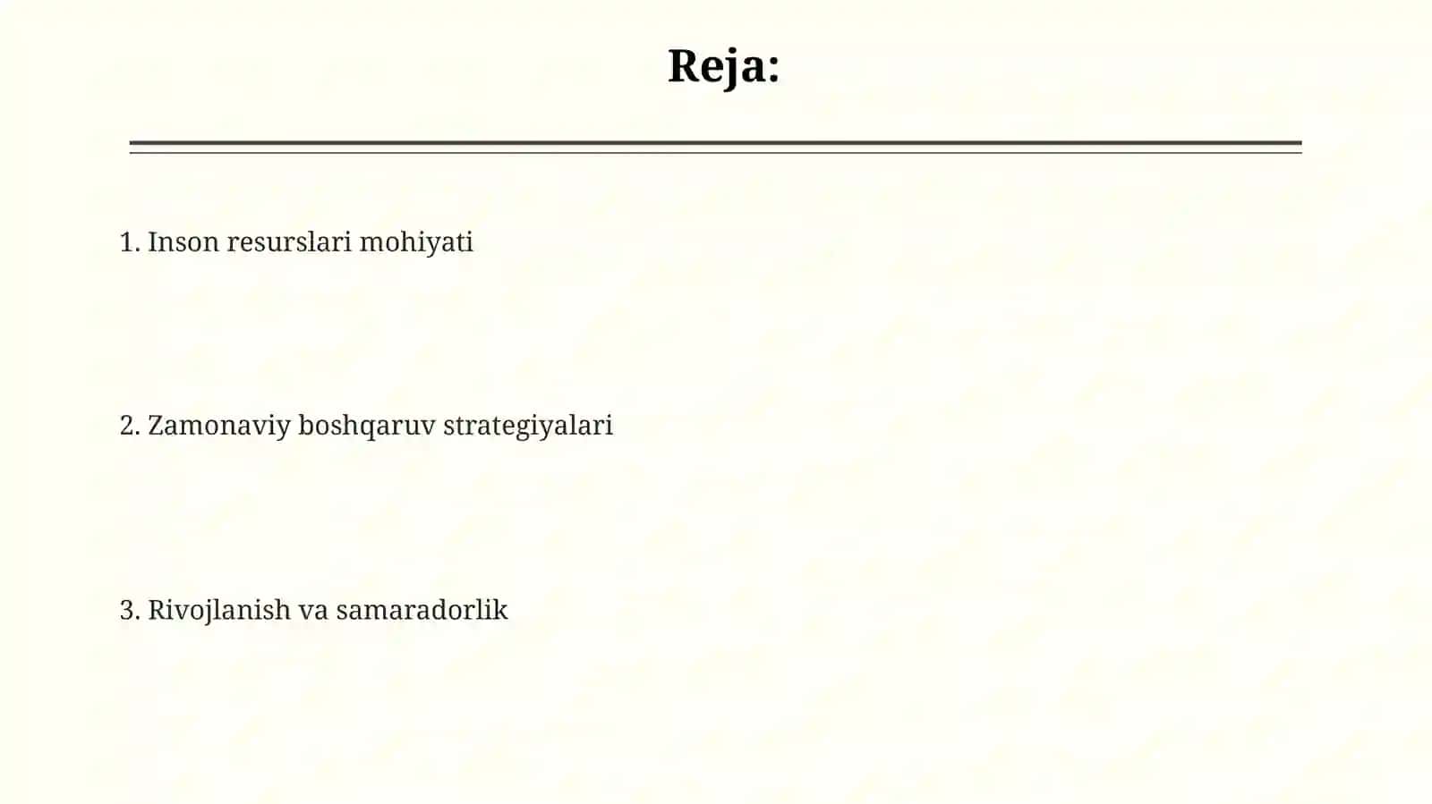 Zamonaviy sharoitlarda inson resurslarini boshqarishning tutgan o‘rni va strategiyasi 2