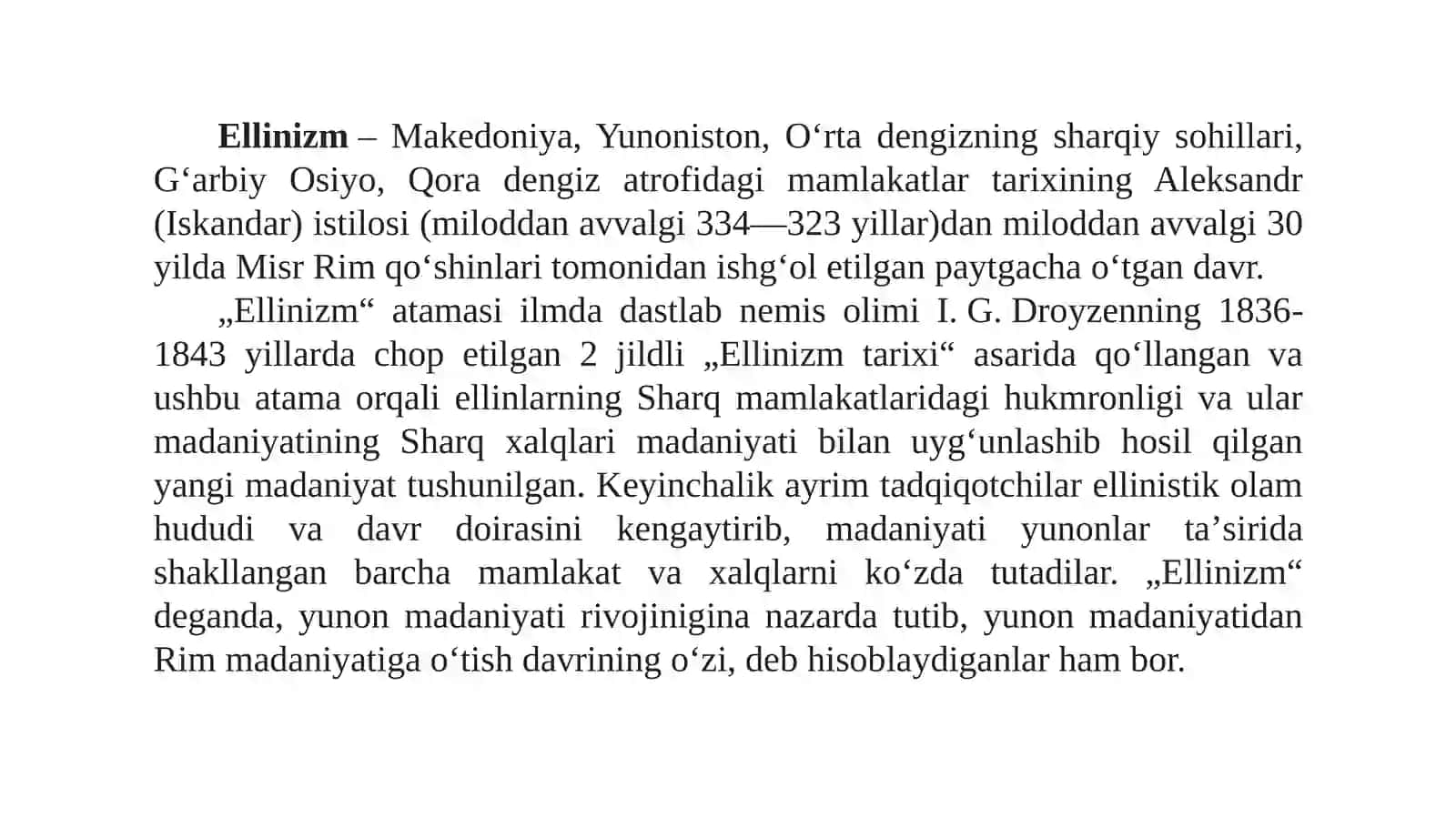 Ellinizm Bosqich va uning xususiyatlari 2