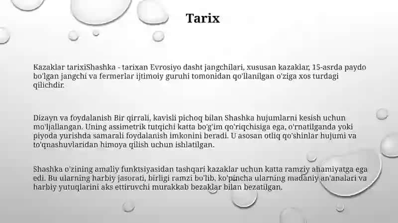 Shashka Haqida 2