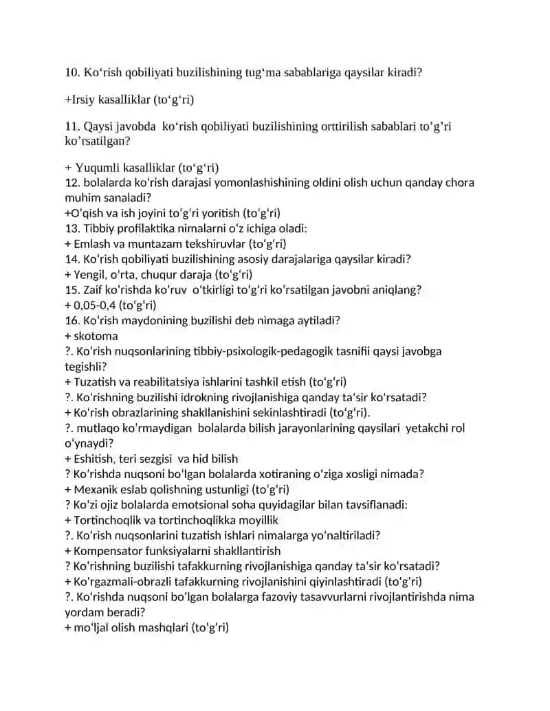 Reabilitatsiya savol javob 2
