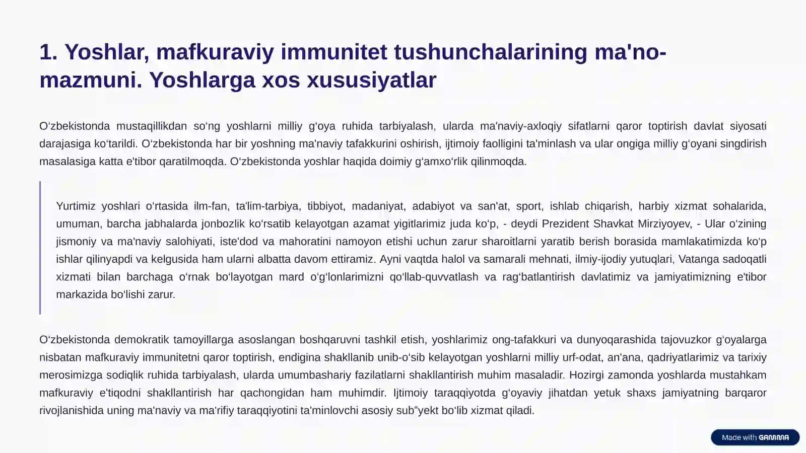 YOSHLARDAMAFKURAVIY IMMUNITETNI MUSTAHKAMLASHDA MILLIYG‘OYANING AHAMIYATI 2