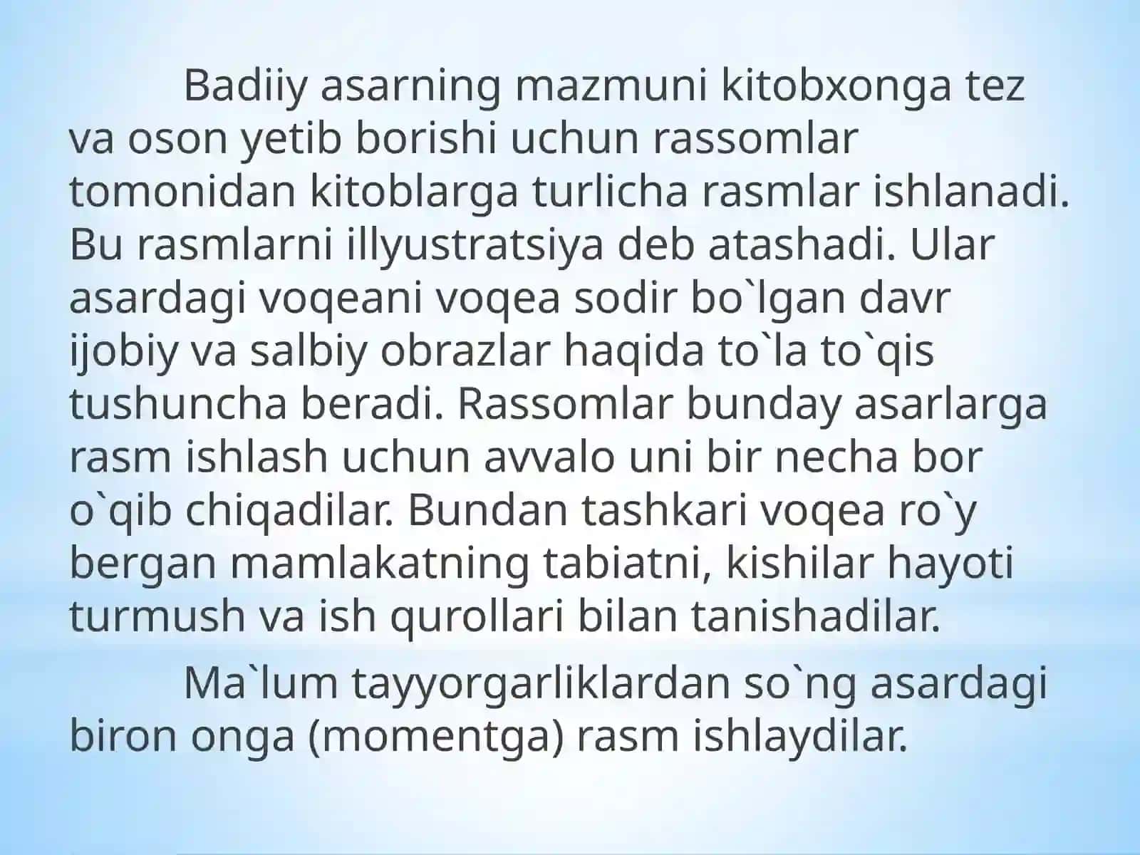 Syujeti tanish bo‘lgan Adabiy asar illyustratsiya ishlash.pptx 2