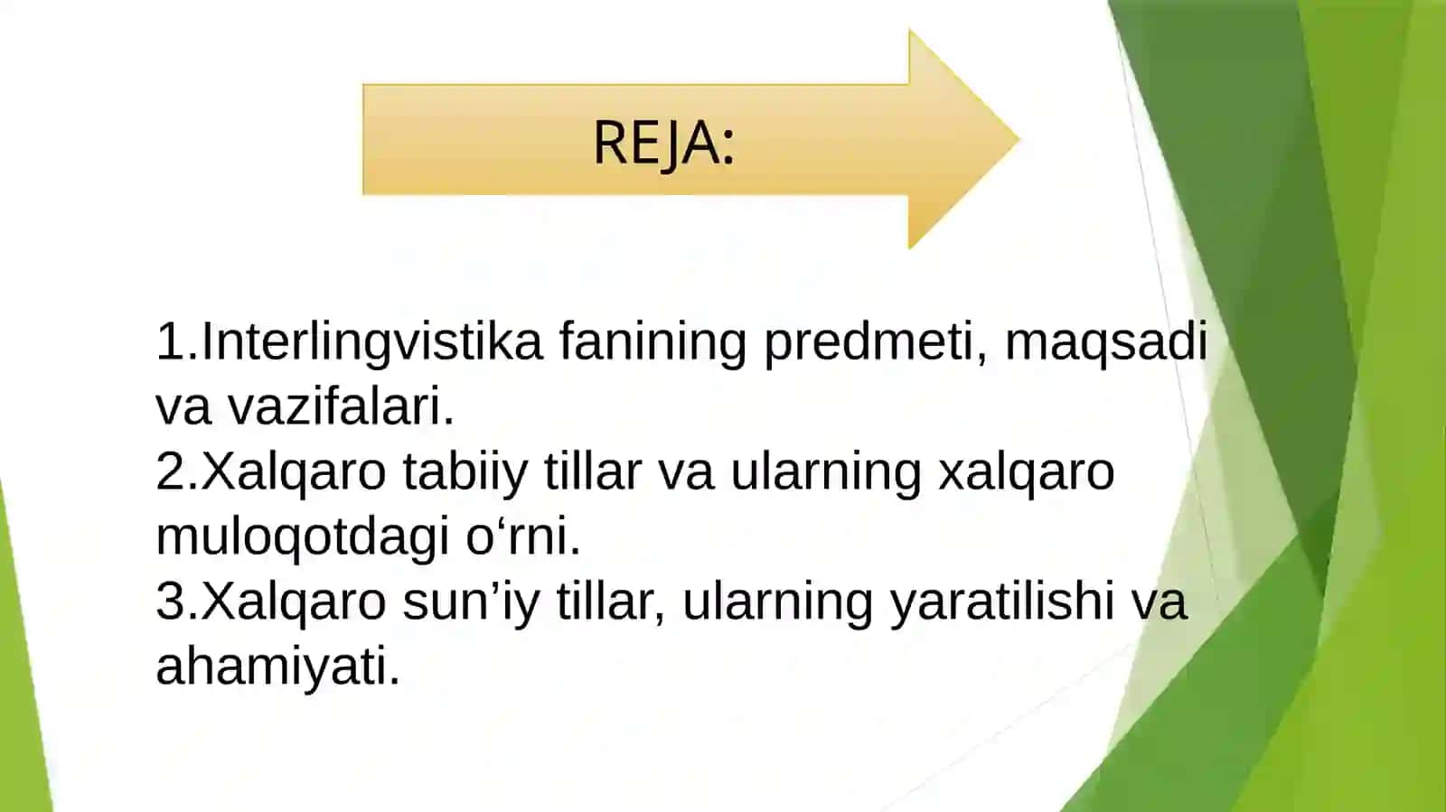 Interlingvistika. Xalqaro tabiiy va xalqaro sun’iy tillar 2
