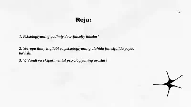 Pisixalogiya tarixi 2