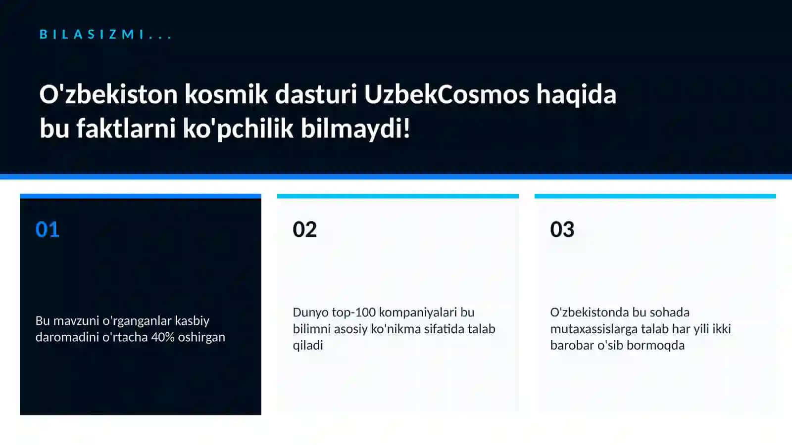 O'zbekiston kosmik dasturi UzbekCosmos 2