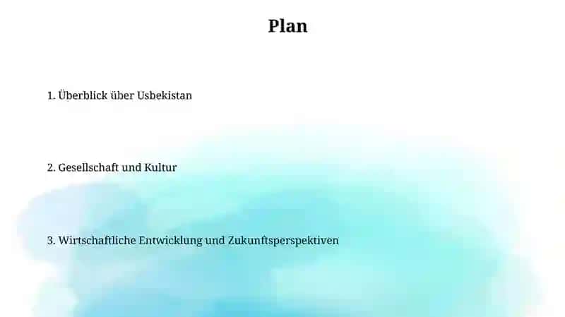 Überblick über Usbekistan 2