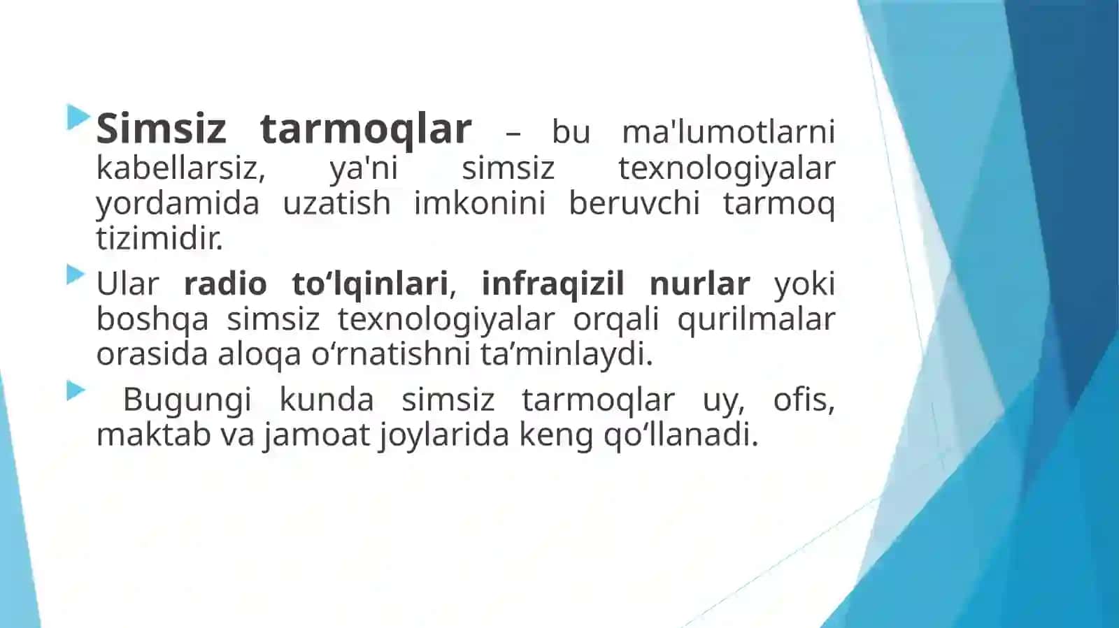 Simsiz tarmoqlar 2