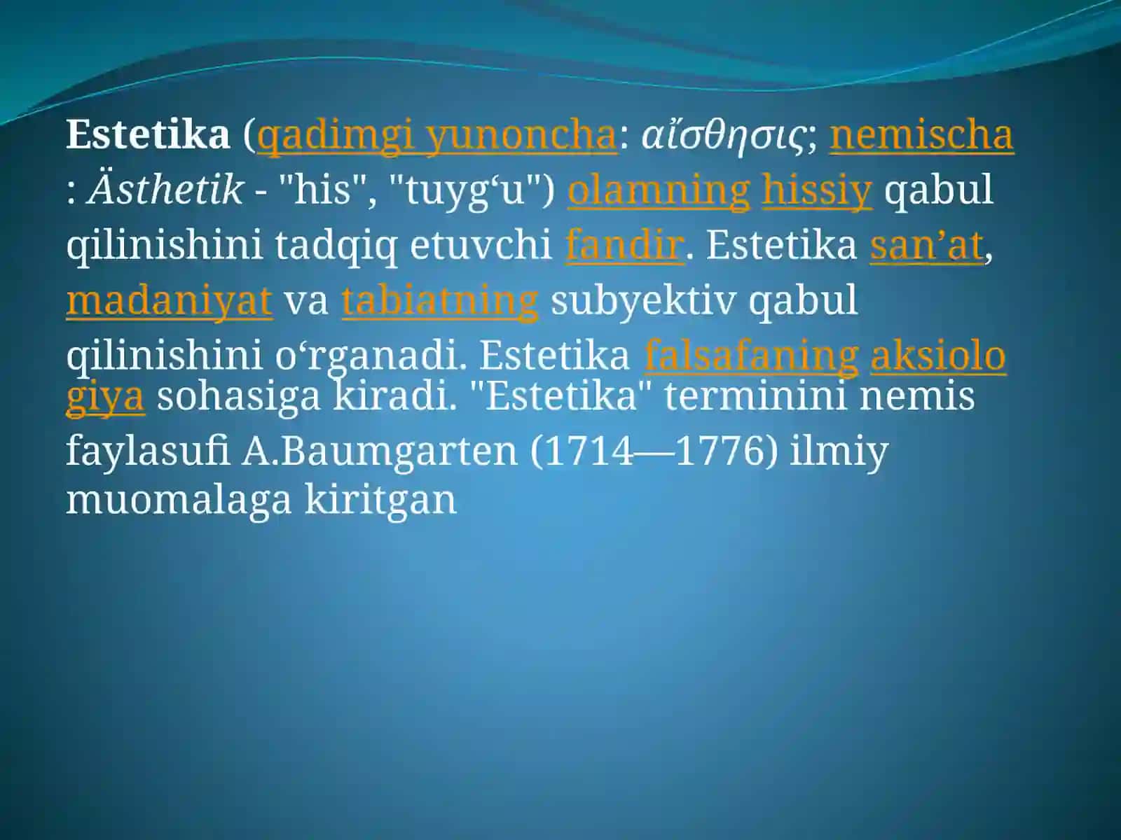 ESTETIK TARBIYA VA UNING TURLARI 2