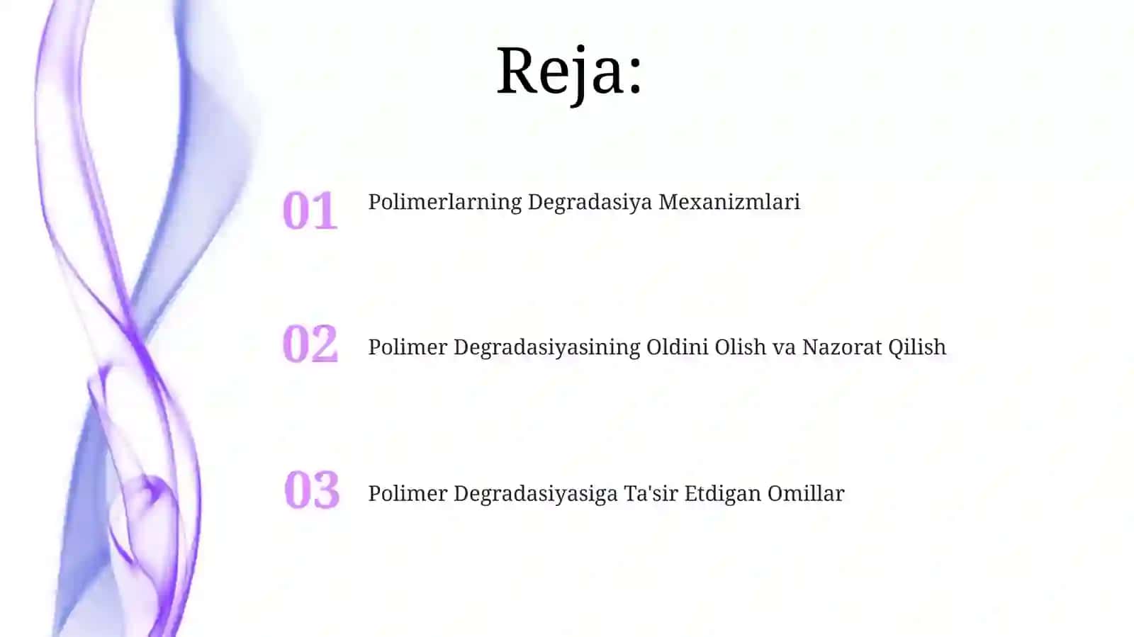 Polimerlarning desturaksiyasi 2