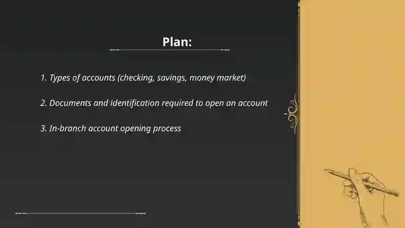 Plan: Types of accounts 2