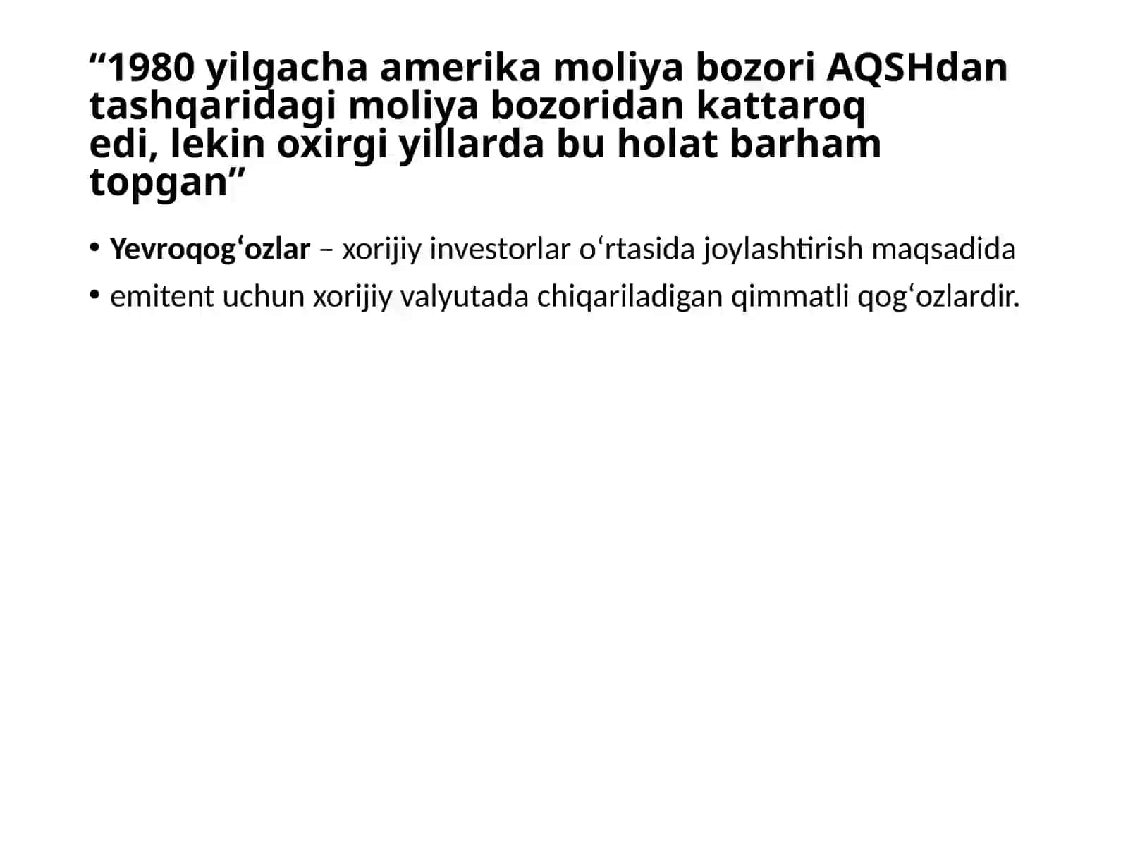 XALQARO QIMMATLIQOGʻOZLARBOZORI 2