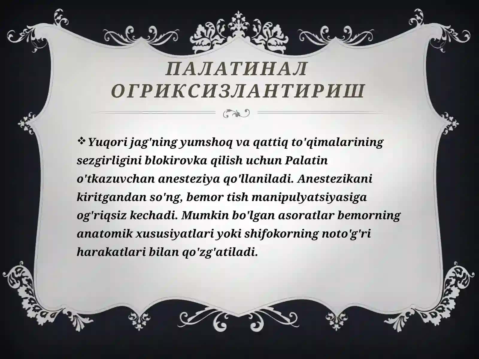 PALATINAL OG’RIQSIZLANTIRISH 2