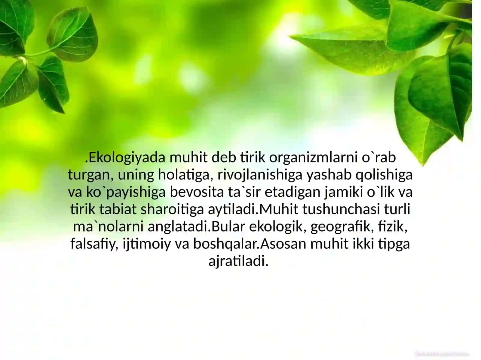 Tabiiy faktorlar ta'sirida inson organizmida paydo bo'ladigan ko'rsatkichlar 2