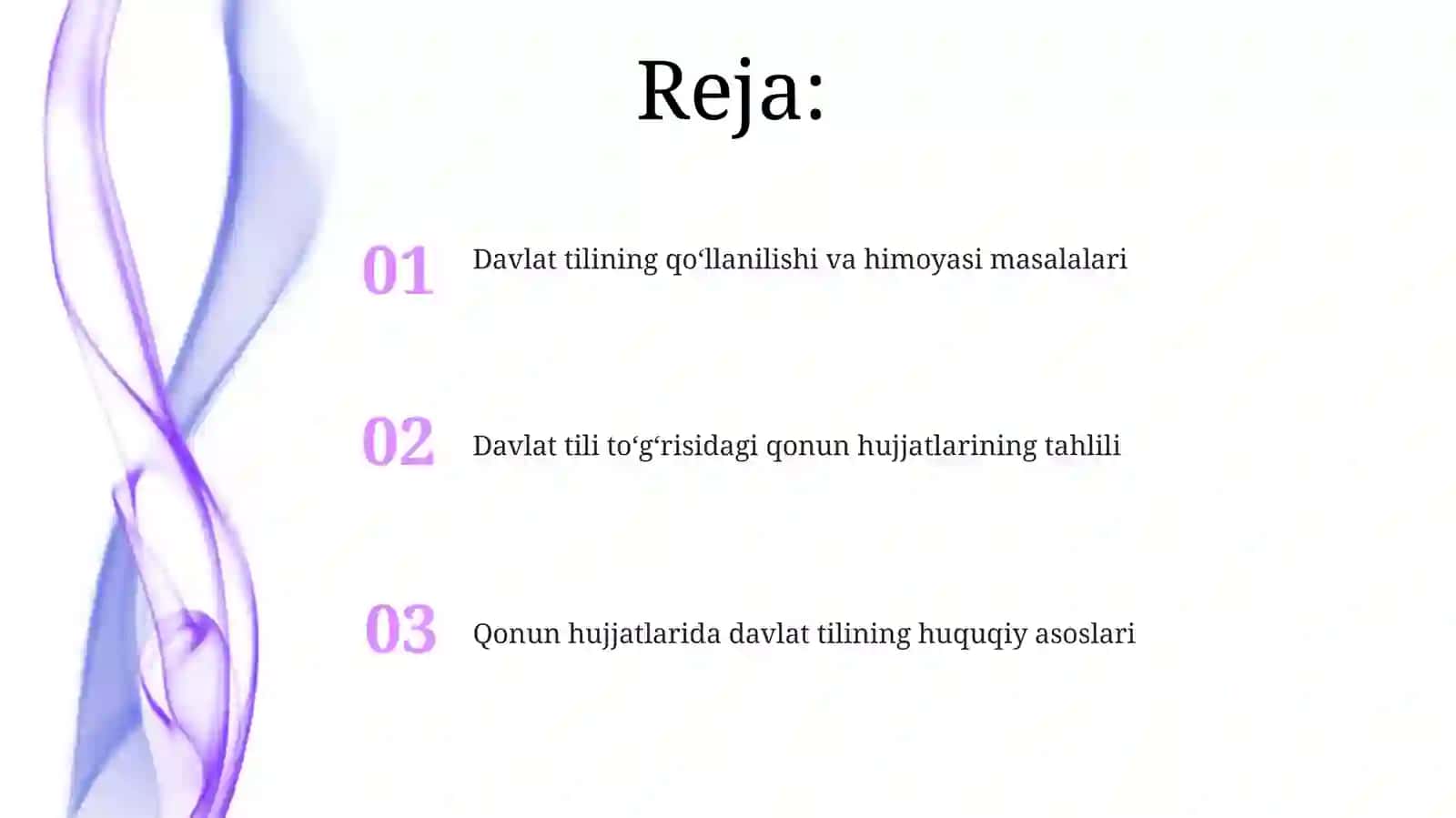 Davlat tilining qoʻllanilishi va himoyasi masalalari 2