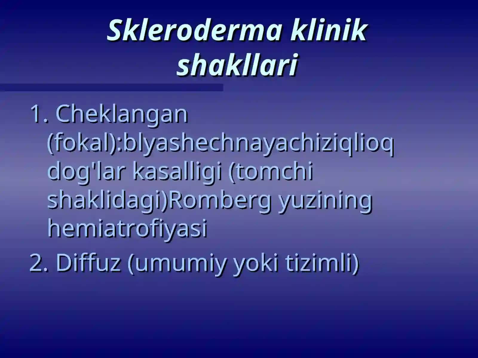 Skleroderma klinik shakllari 2