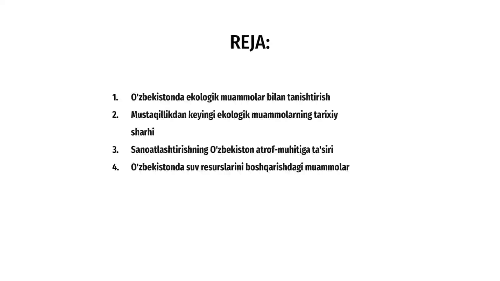 Mustaqillikka erishish arafasida Oʻzbekistondagi ekologik  muammolar 2