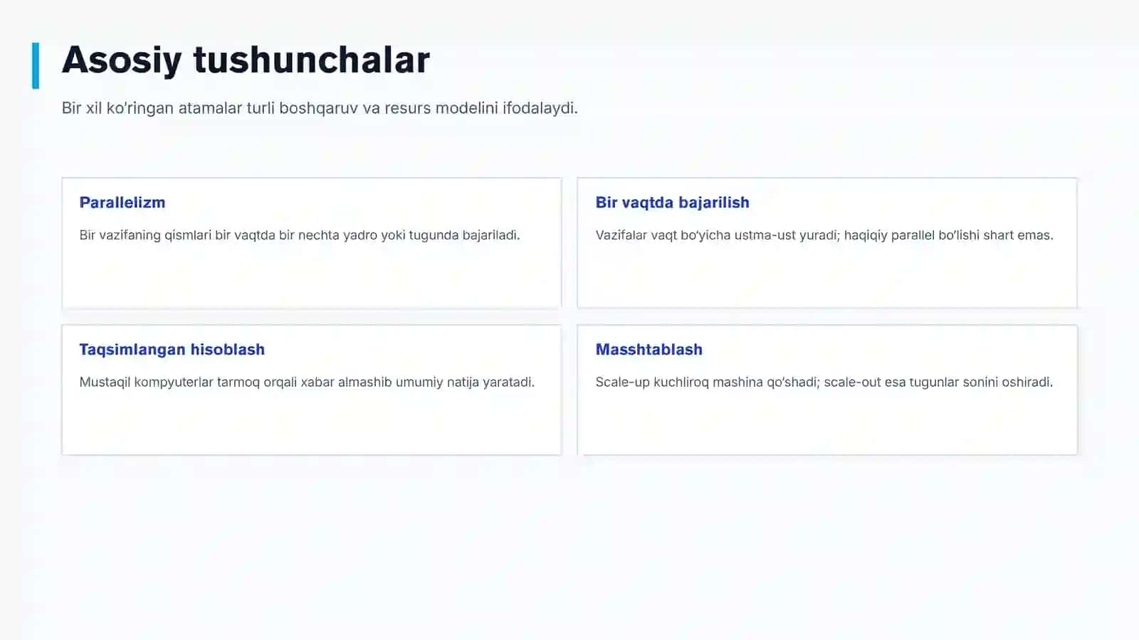 Ko‘p mashinali va ko‘p protsessorli tizimlar 2