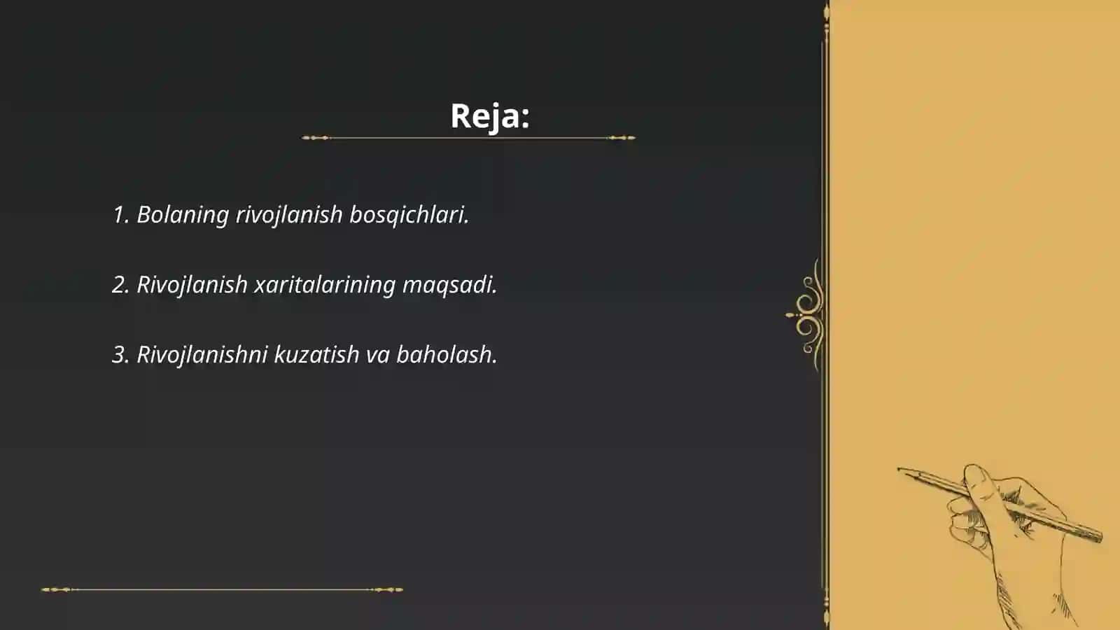 Bolaning rivojlanish xaritasini yuritilishi tartibi 2