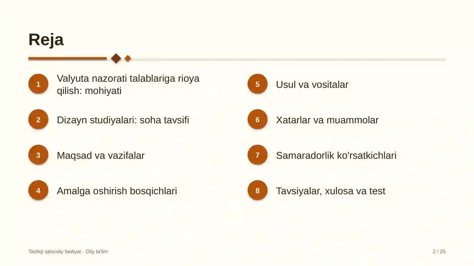 Valyuta nazorati talablariga rioya qilish: mohiyati 2
