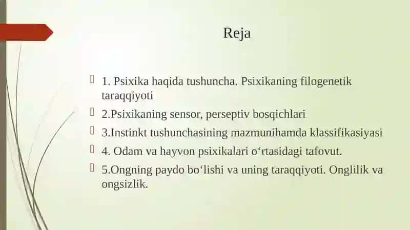 Ong taraqqiyoti va ongsizlik 2