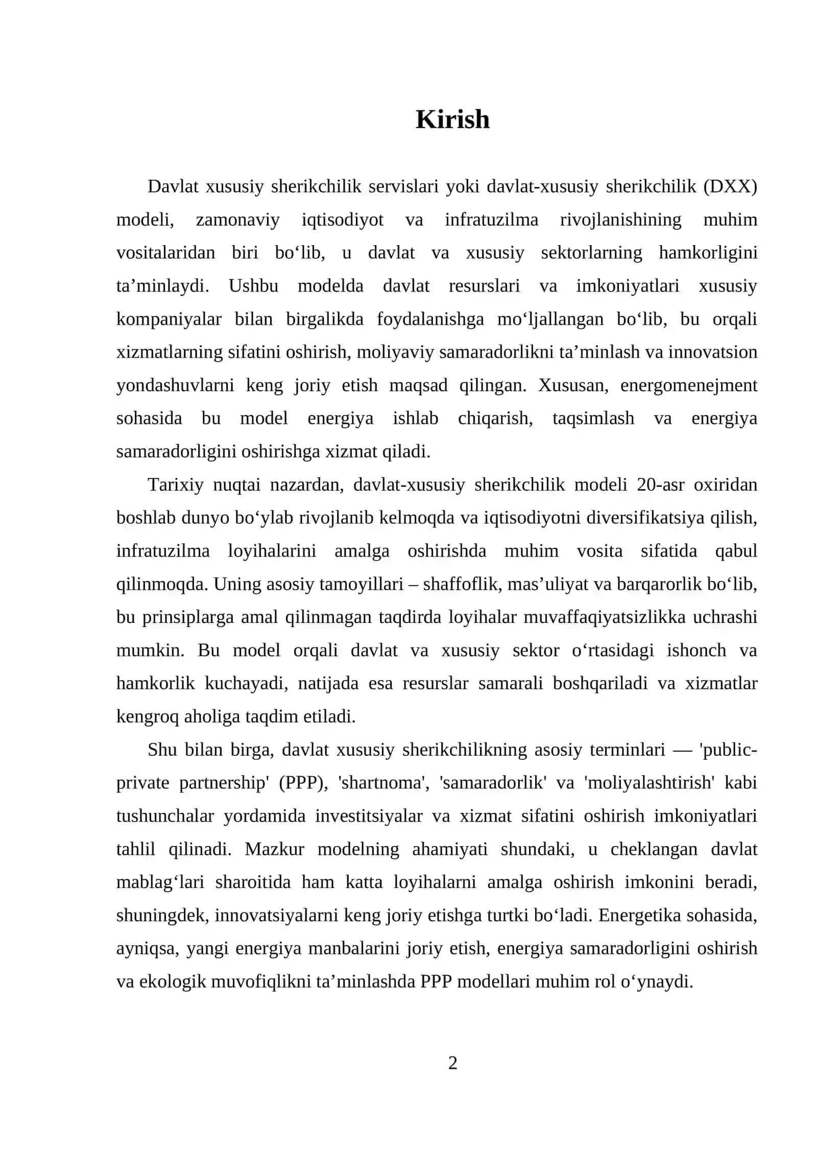Davlat Xususiy Sherikchilik Servislari 2