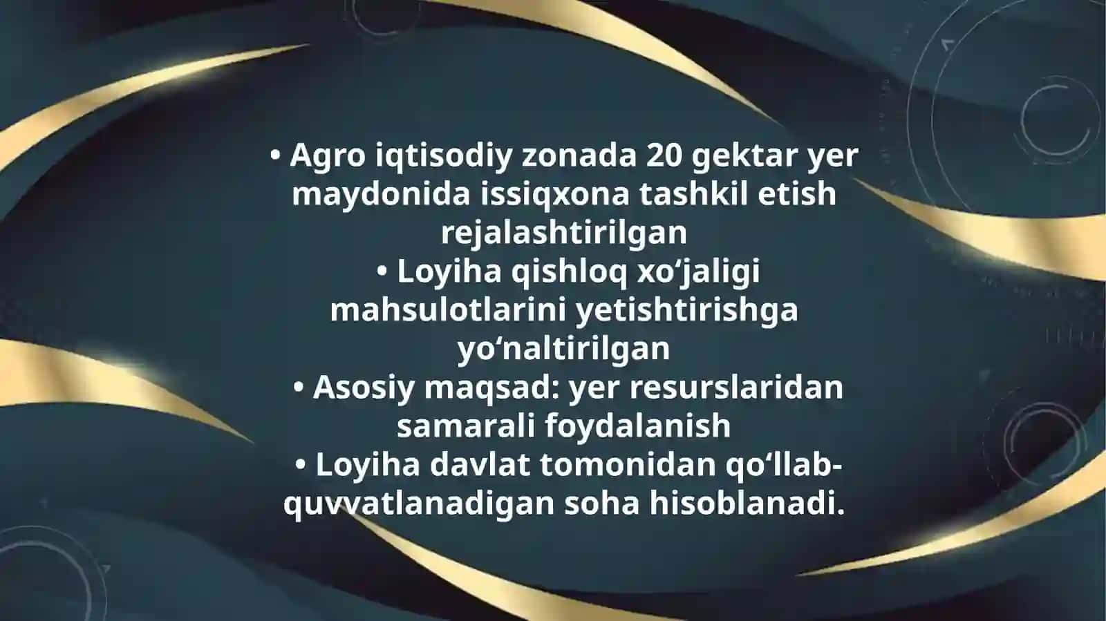 Agroiqtisodiy zonada 20 gektar issiqlik xonatashkiloti 2