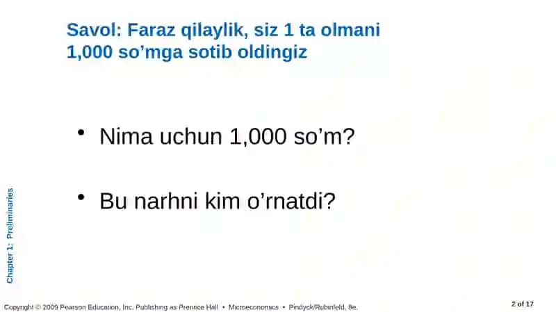 Talab va taklif asoslari 2