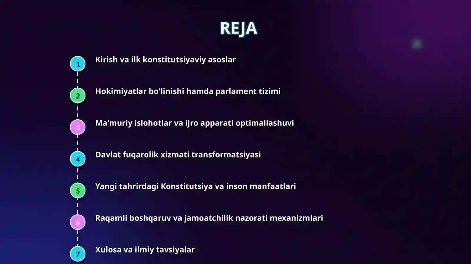 Mustaqilik yillarida davlat boshqaruv tizimida amalga oshirilgan islohotlar 2