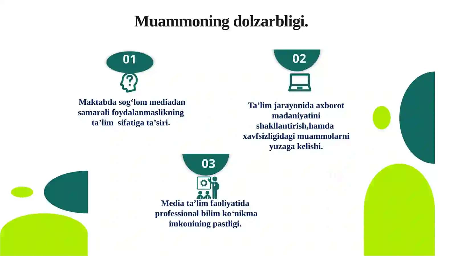 Maktabda sog‘lom media muhitni shakllantirish 2