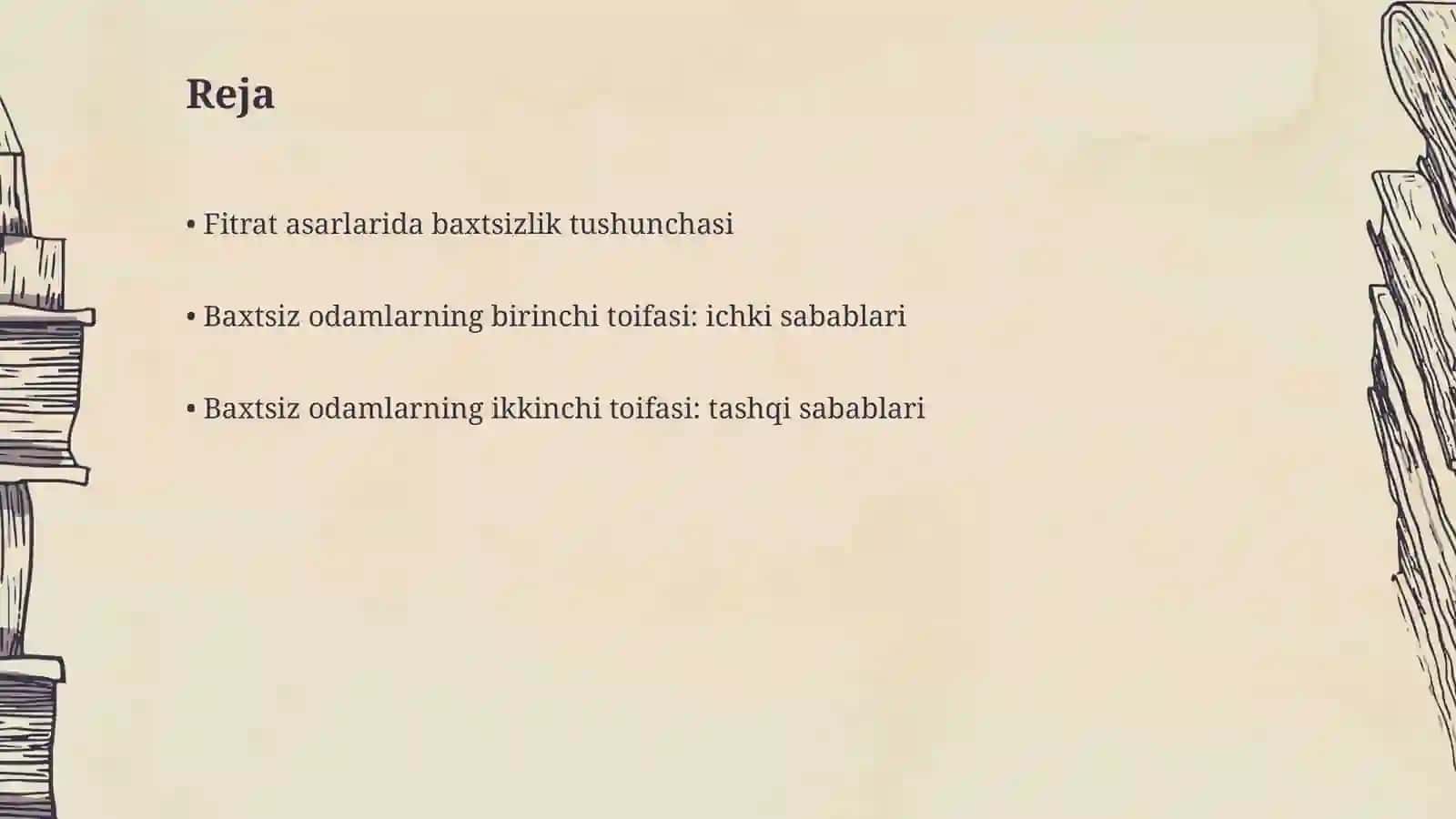 A.Fitratning,,Rahbari najot" risolasidagi,,Baxtsiz odamlarning ikki toifasi" ga oid qarashlari 2