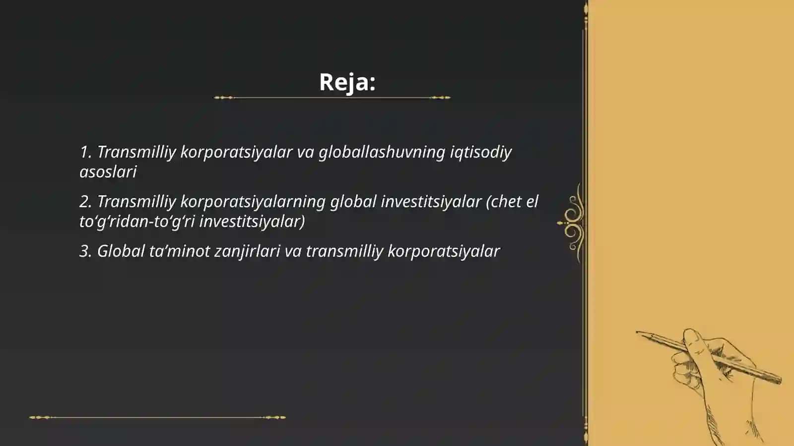 Globallashuv sharoitida transmilliy korporatsiyalar 2